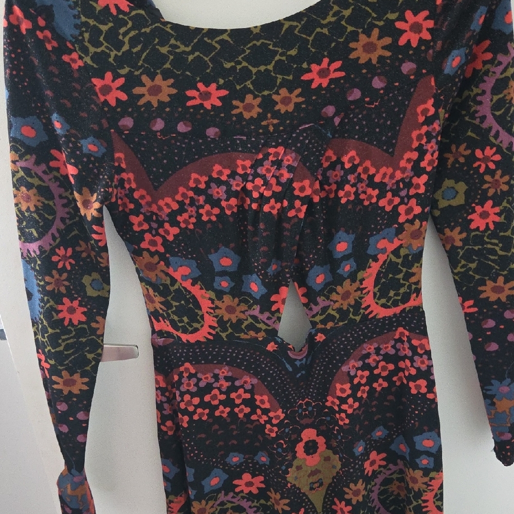Elegant Multicolor Long Sleeve Dress
